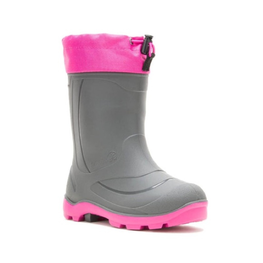 Size 11 Toddler Kamik Kids Pink and Gray Snow Boots